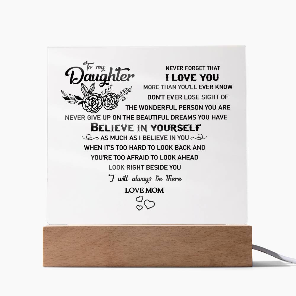 to my daughter