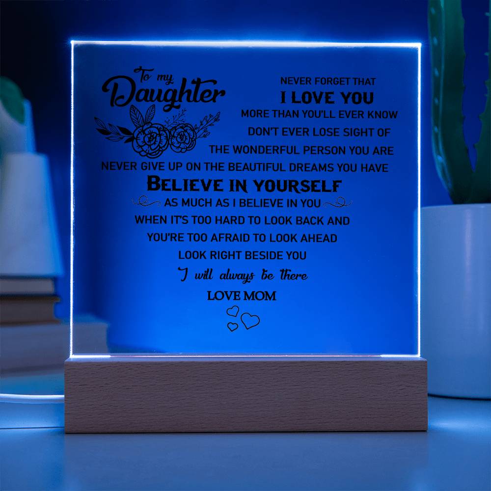 to my daughter