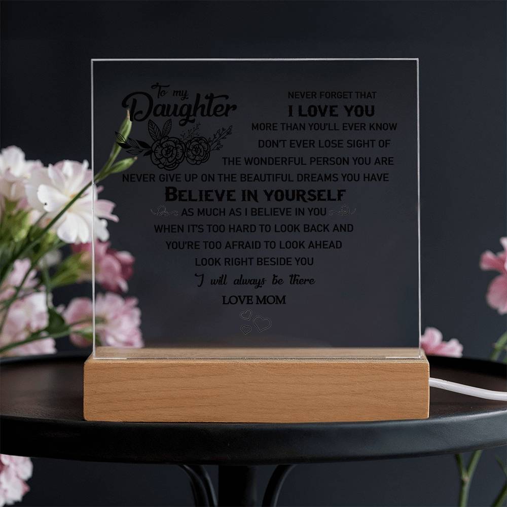 to my daughter