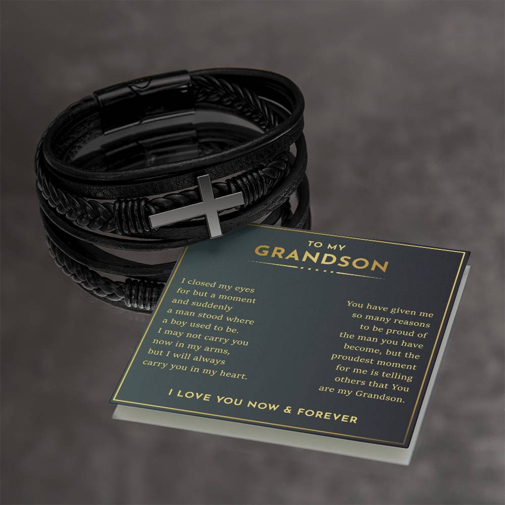 Grandson- Cross bracelet
