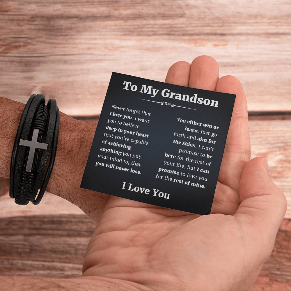 To My Grandson Bracelet
