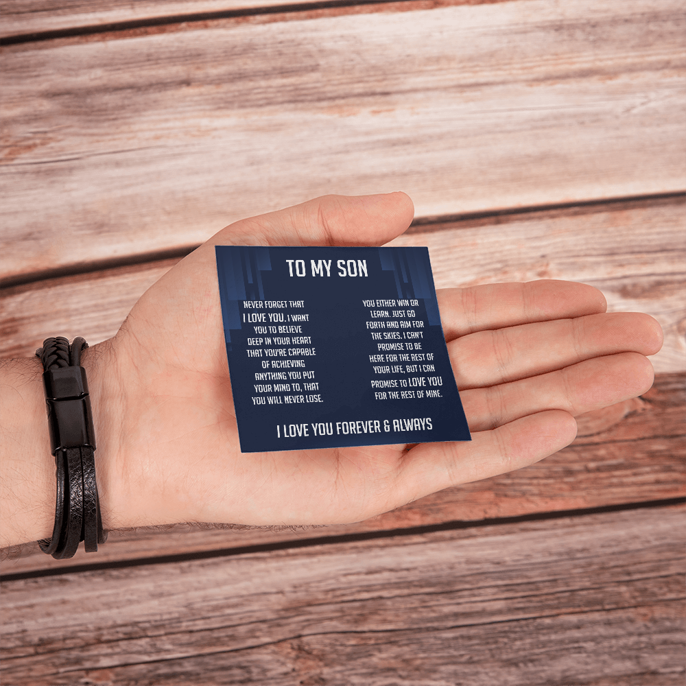 To My Son Bracelet Cross