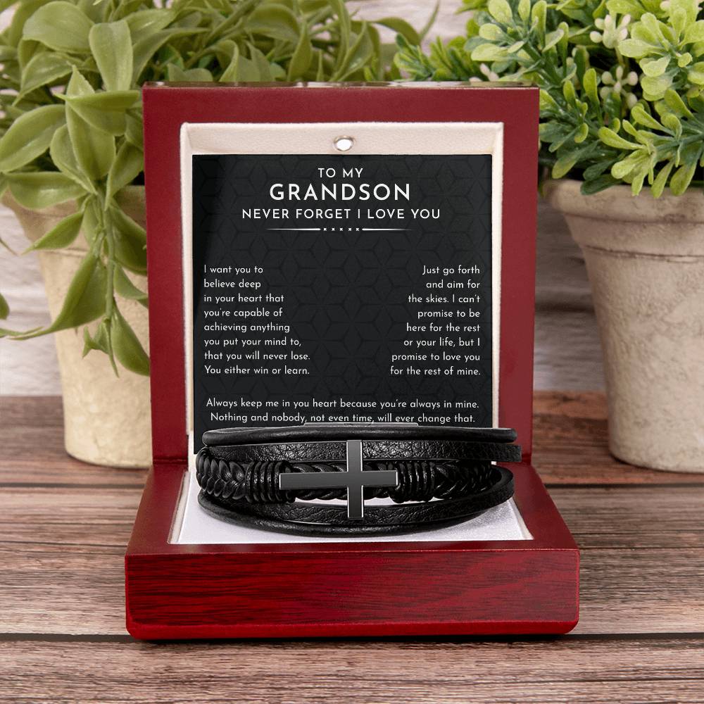Grandson- Cross Bracelet