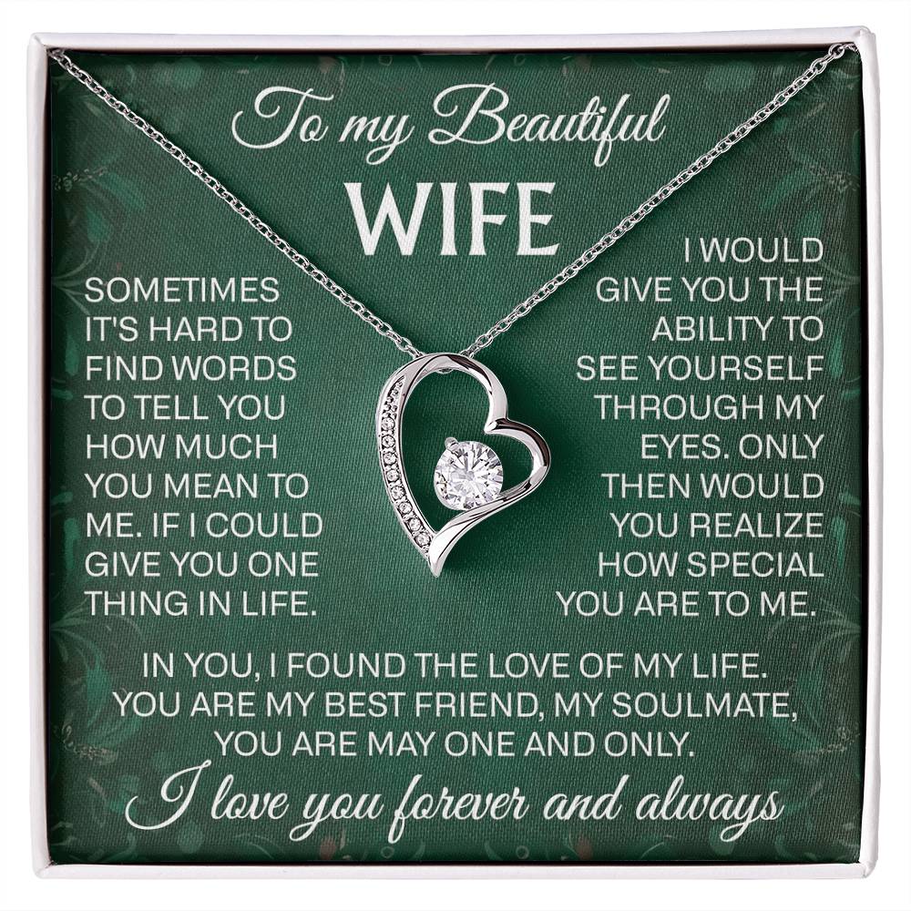 To my wife