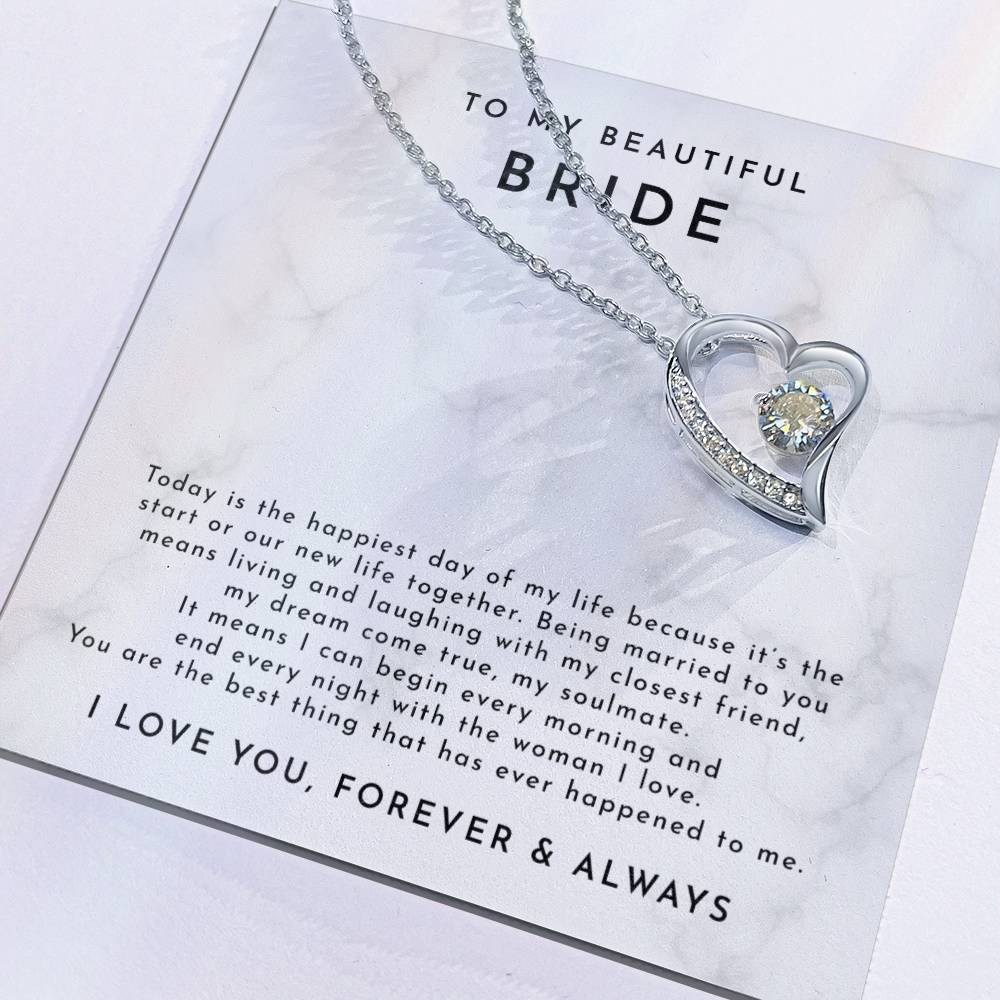 Wedding Day Gift, Groom to Bride, Jewelry Gift from Groom to Bride