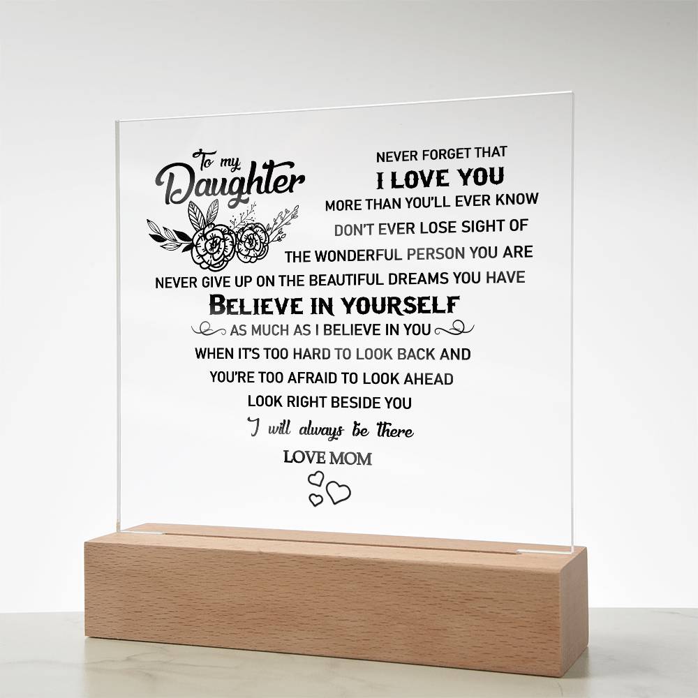 to my daughter