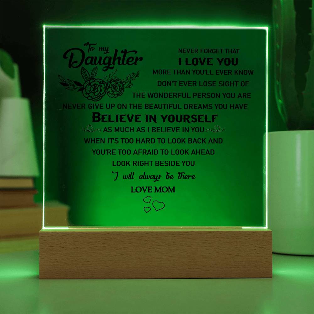 to my daughter