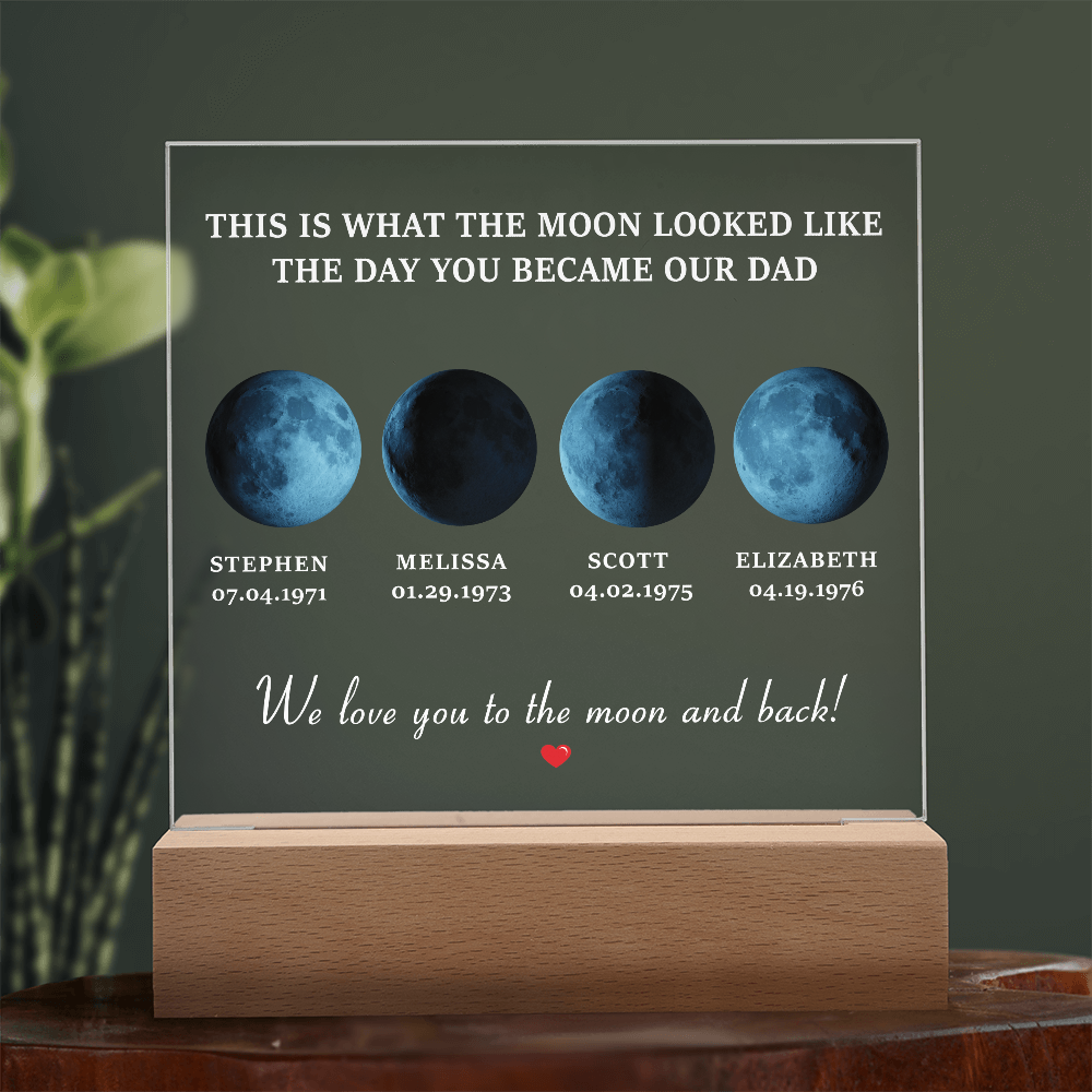 Melisa to Dad moon personalized