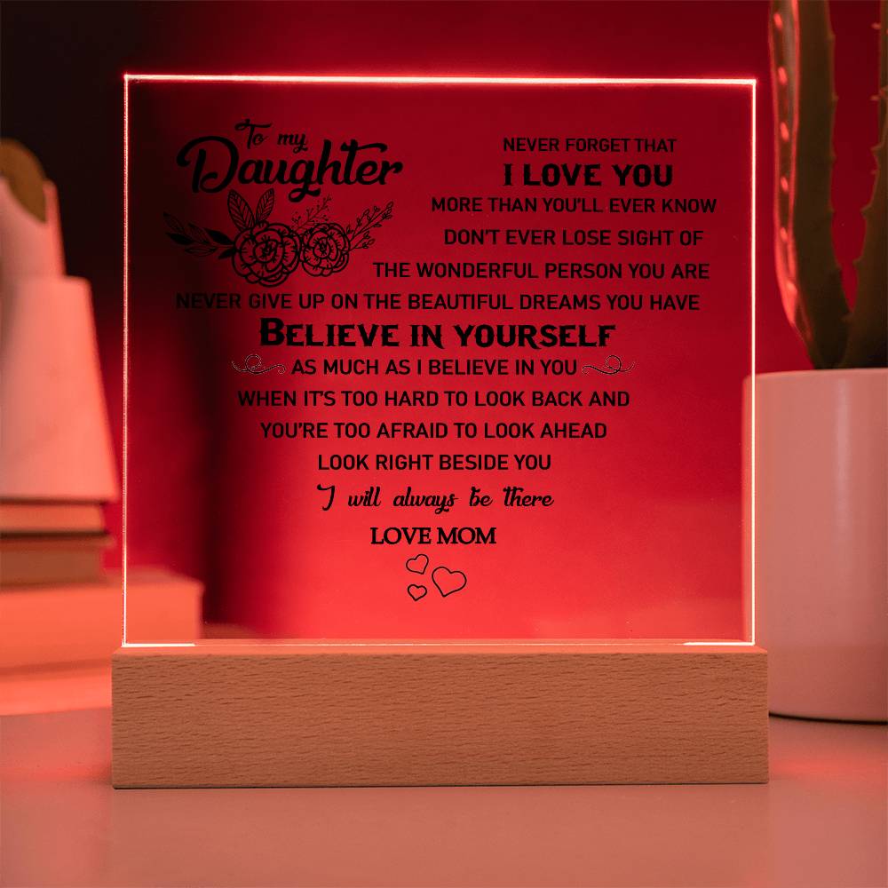 to my daughter