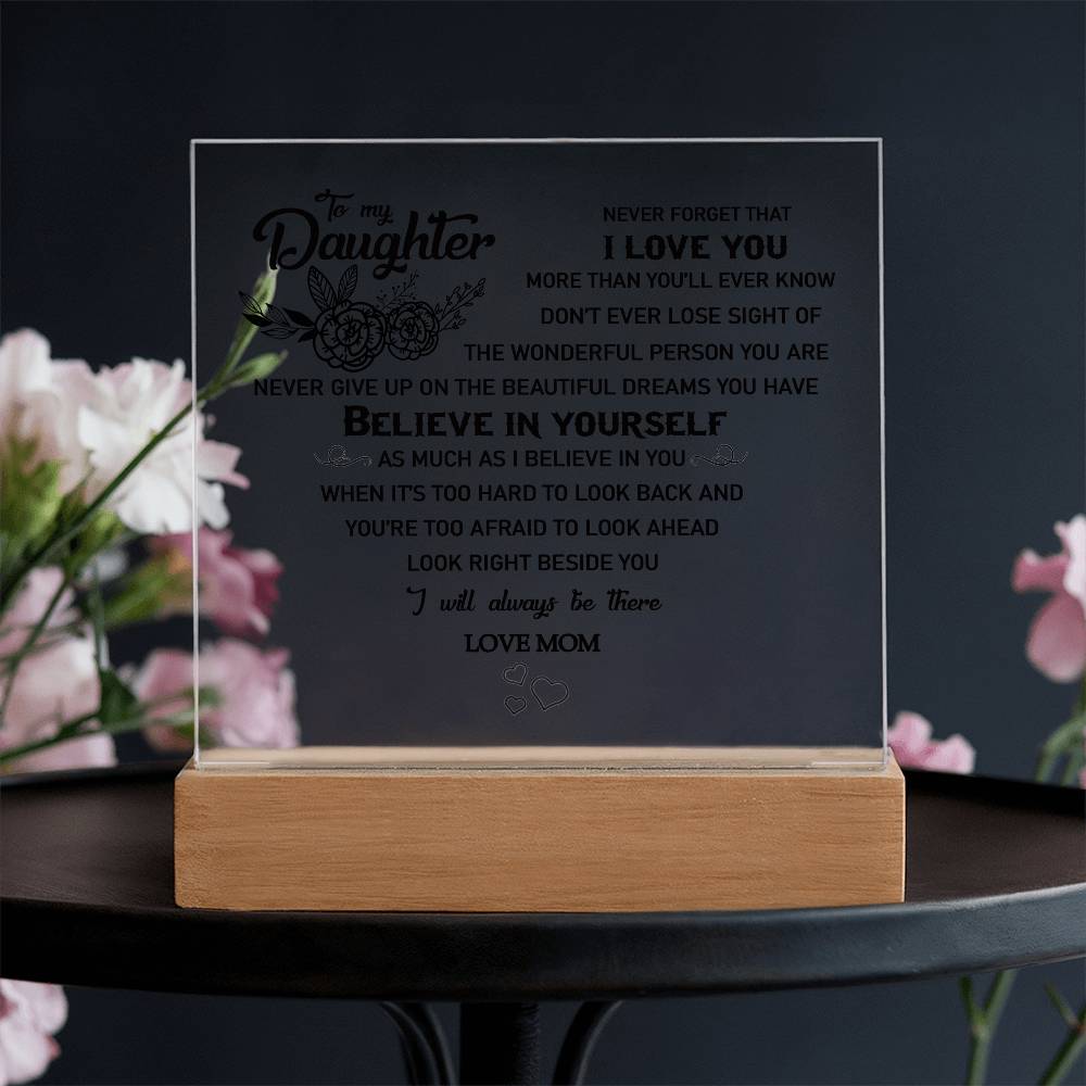 to my daughter