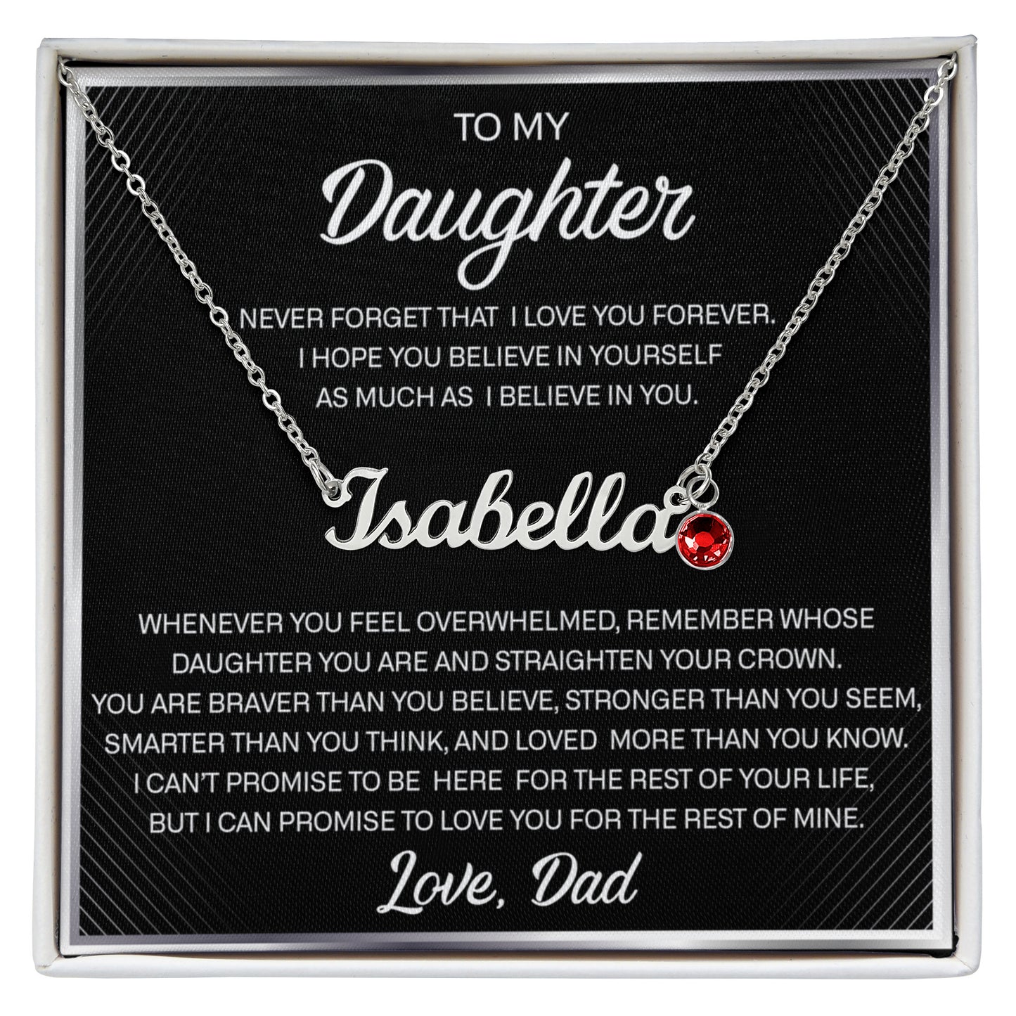 To my daughter