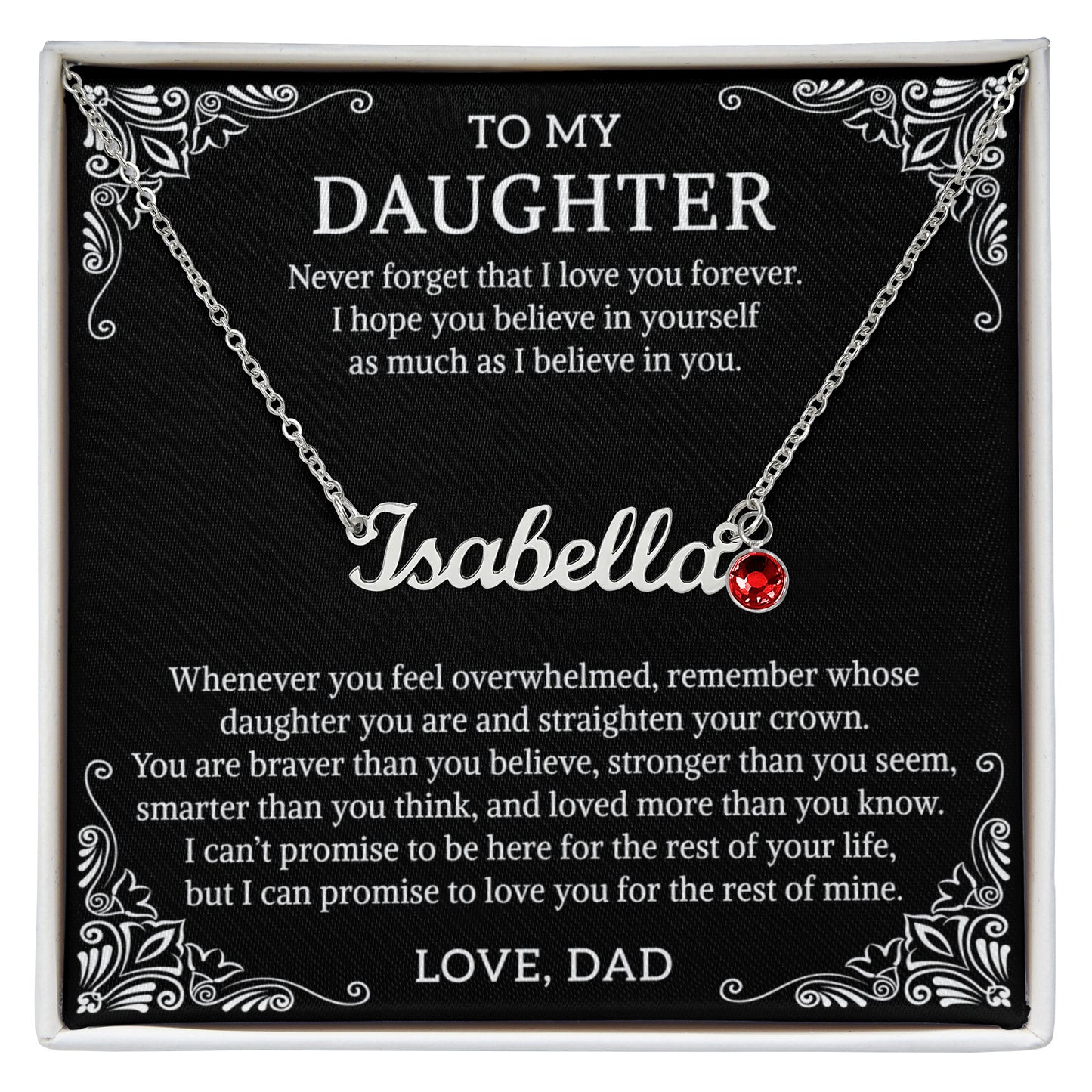 To my daughter