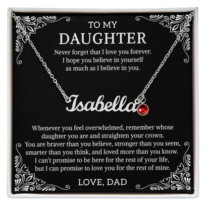 To my daughter