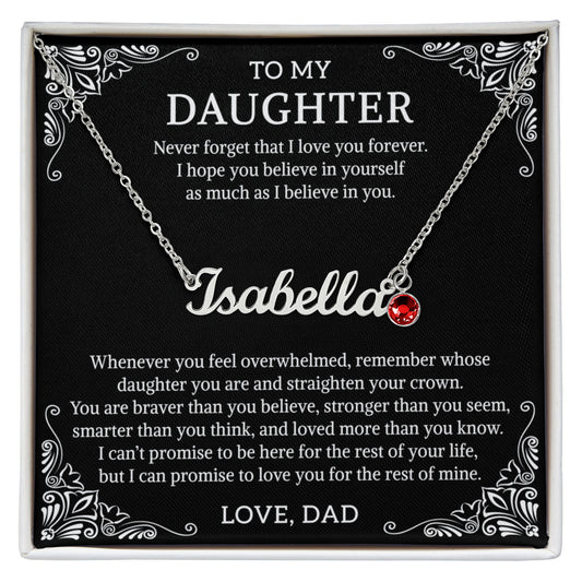 To my daughter