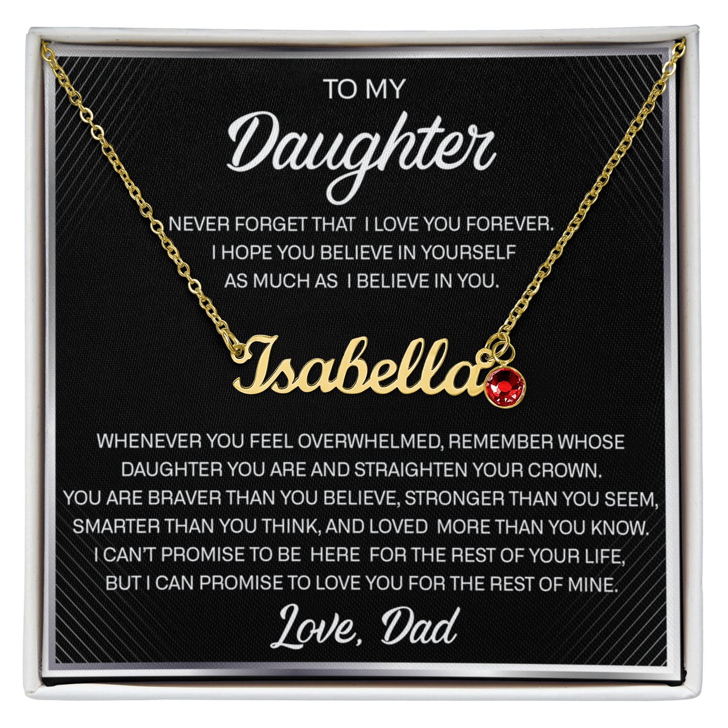 To my daughter