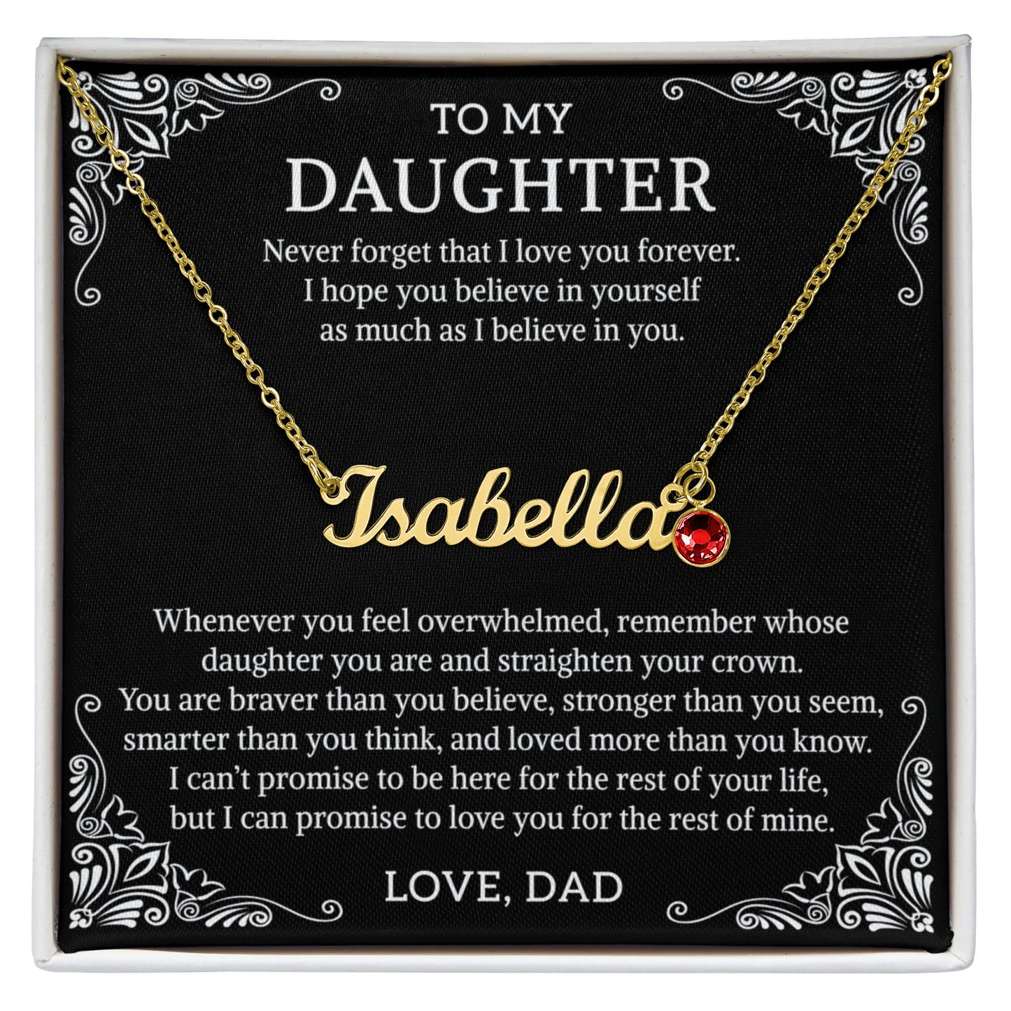 To my daughter