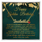 Golden with Birthstone
