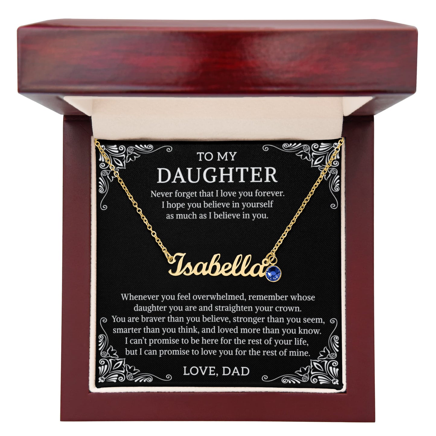 To my daughter