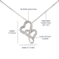 To My Daughter Heart-to-Heart Pendant Necklace