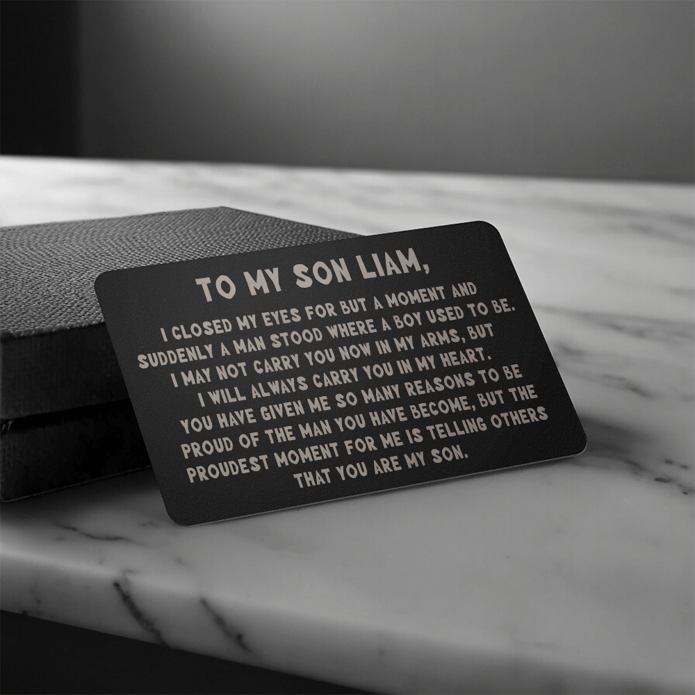 to my son liam