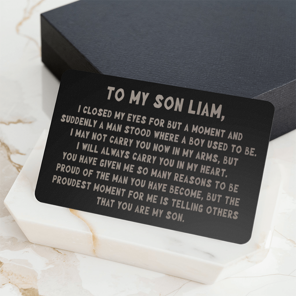 to my son liam