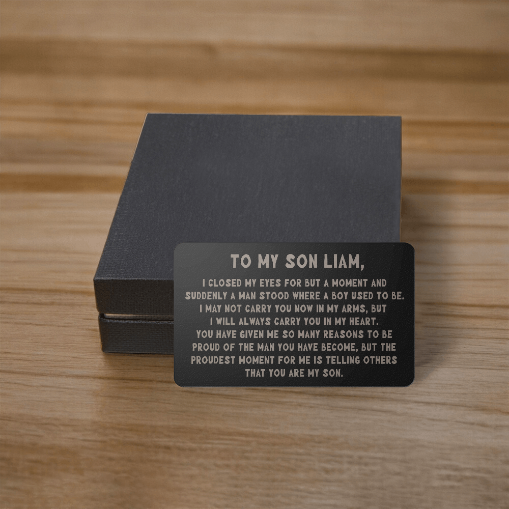 to my son liam