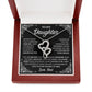 To My Daughter Heart-to-Heart Pendant Necklace