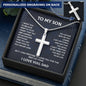 To My Son Necklace Card