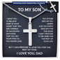 To My Son Necklace Card