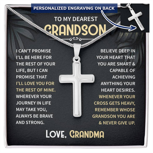 To My Dearest Grandson From Grandma