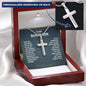 To My Bonus Son Personalized Cross Necklace
