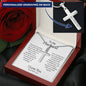 To My Husband Personalized Cross Necklace