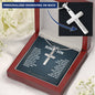 To My Bonus Son Personalized Cross Necklace