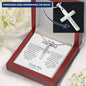 To My Husband Personalized Cross Necklace