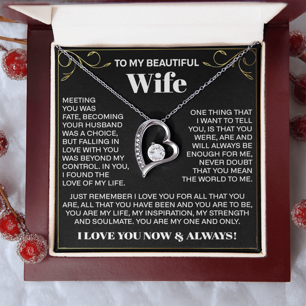 to my beautiful wife