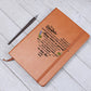 Graphic Leather Journal To My Daughter Love Mom