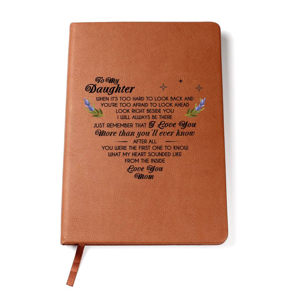 Gift For Daughter From Mom, Graphic Leather Journal