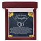 To My Bonus Daughter The Perfect Pair Necklace