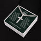 To My Son From Mom | Son Gifts From Mom and Dad | Mother and Son Cross Necklace | Birthday Gift For My Son Graduation Christmas