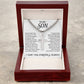 To My Son Cuban Cross Necklace, Son Gifts From Mom and Dad, Mother and Son Necklace, Birthday Gift For My Son Graduation Christmas