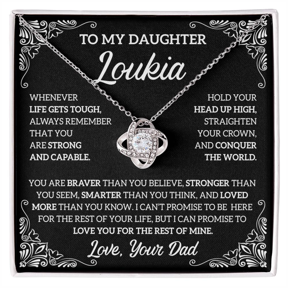 daughter necklace card