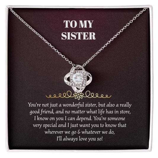 To My Sister Personalized Necklace