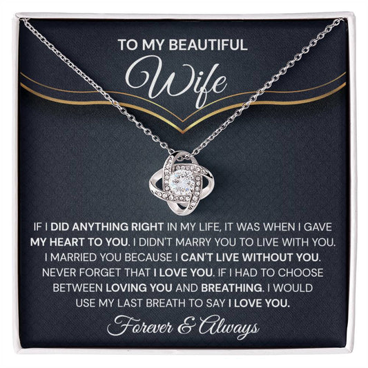 wife love knot vang
