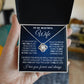 To My Wife Love Knot Necklace Card