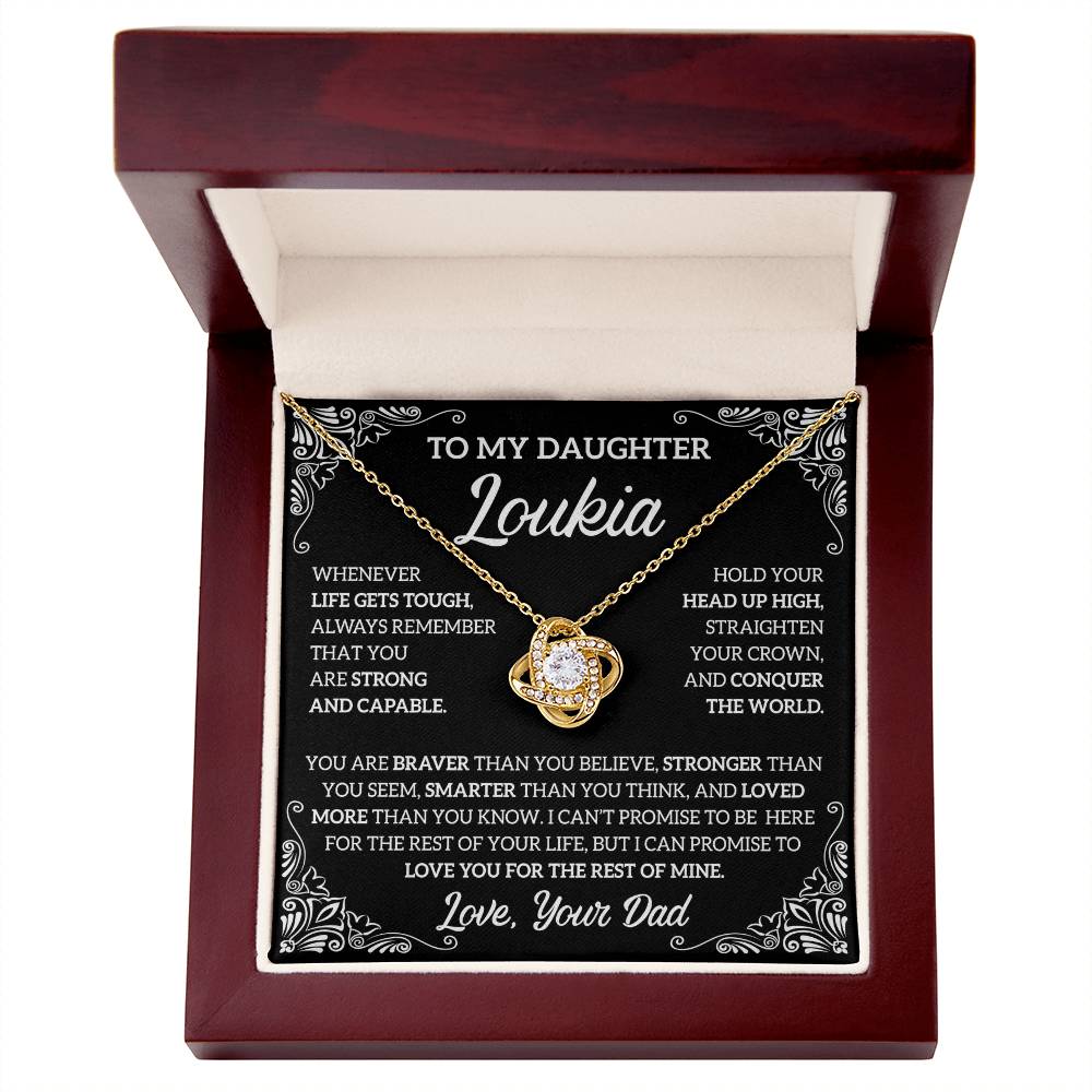 daughter necklace card