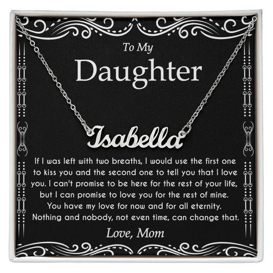 To My Daughter Necklace From Dad With Heartfelt Message & Elegant Box, Father Daughter Gifts from Dad, Birthday Gift for Daughter Adult, Father Daughter Necklace, Daddy Daughter Gifts For My Daughter
