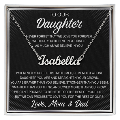 scale:1. SO-11731726- Name Neck- OUR DAUGHTER