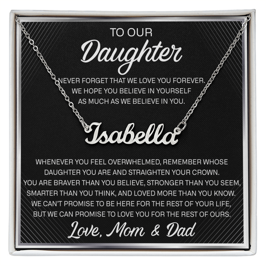scale:1. SO-11731726- Name Neck- OUR DAUGHTER