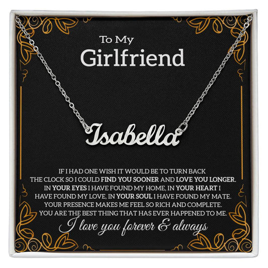 To My Girlfriend Necklace - To My Girlfriend Necklace - Girlfriend Necklace From Boyfriend - Soulmate Gifts For Her - Birthday Gifts For Girlfriend