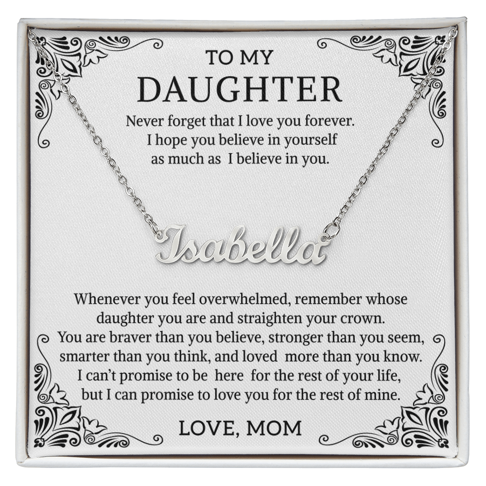 Name necklace daughter